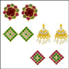 TRADITIONAL EARRING COMBO - JPMR-0161ca - Click here to View more details about this Product